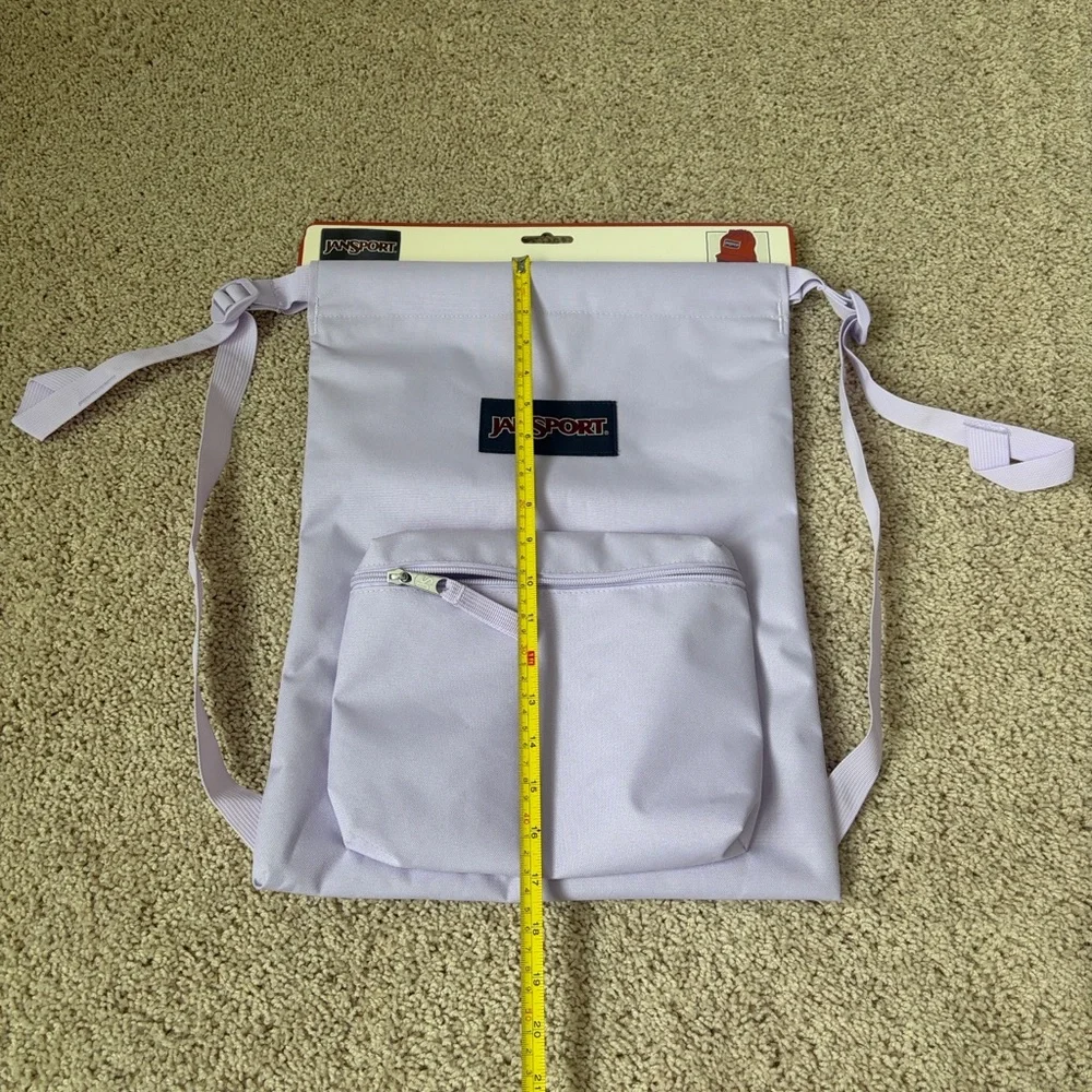 Jansport Lavender Cinch Backpack Pastel Lilac